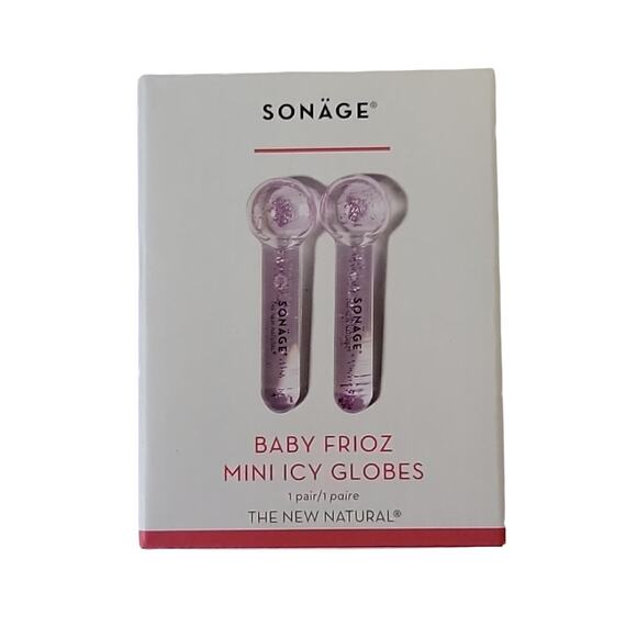 Purple Glass Massage Skincare Sonage Baby Frioz Mini Icy Globes Facecare Tool - Picture 6 of 6